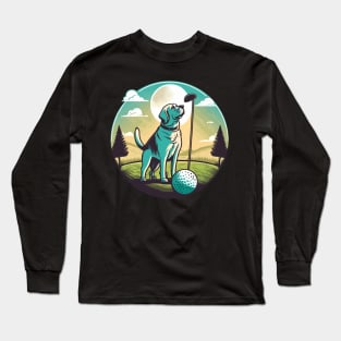 Golfer dog Long Sleeve T-Shirt